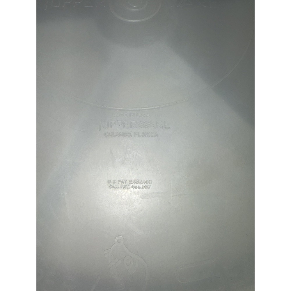 Vintage‎ Tupperware White Party Susan Divided Vegetable Relish Tray w Lid #224-9 - Picture 4 of 10